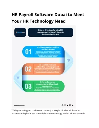 HR Payroll Software Dubai to Meet Your HR Technology Need