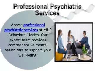 Professional Psychiatric Services