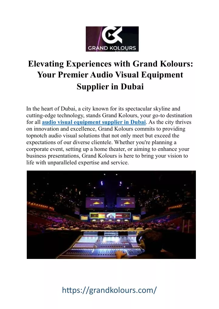 elevating experiences with grand kolours your