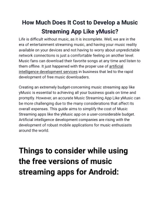 how much does it cost to develop a music