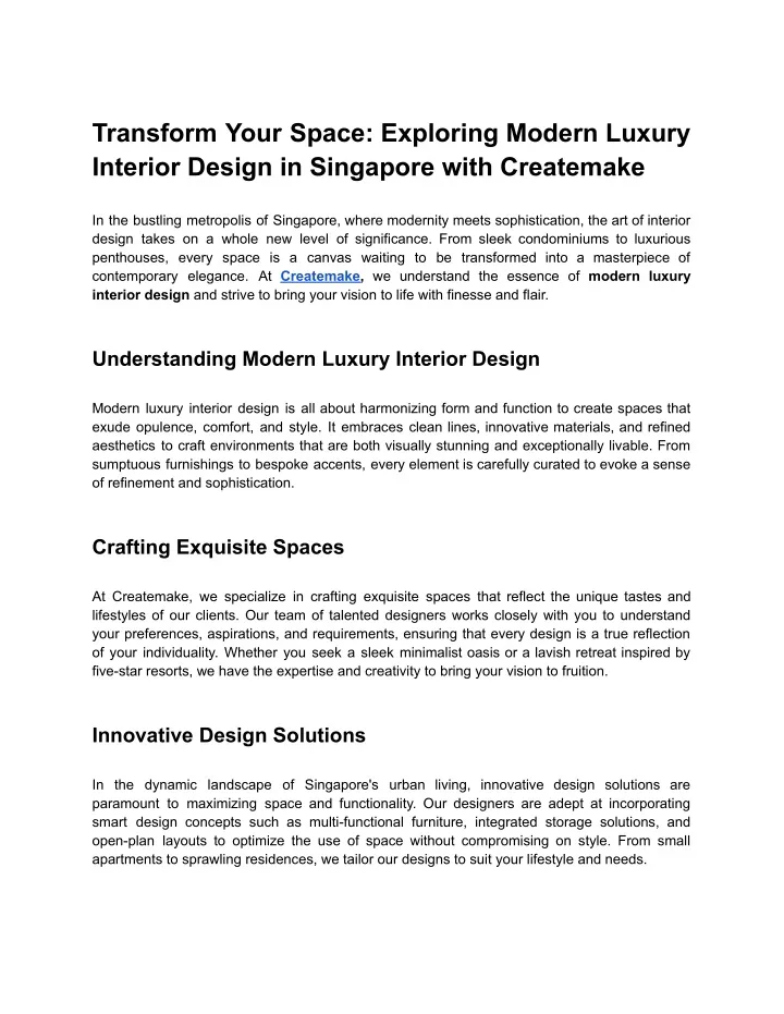 transform your space exploring modern luxury