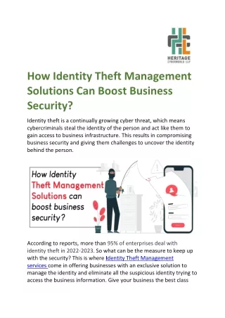 How Identity Theft Management Solutions Can Boost Business Security