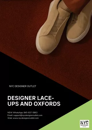 Designer Lace-ups and Oxfords