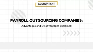 Payroll Outsourcing Companies Advantages and Disadvantages Explained