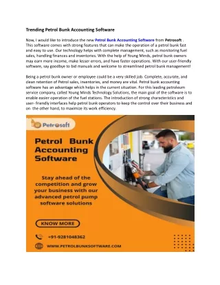 trending petrol bunk accounting software