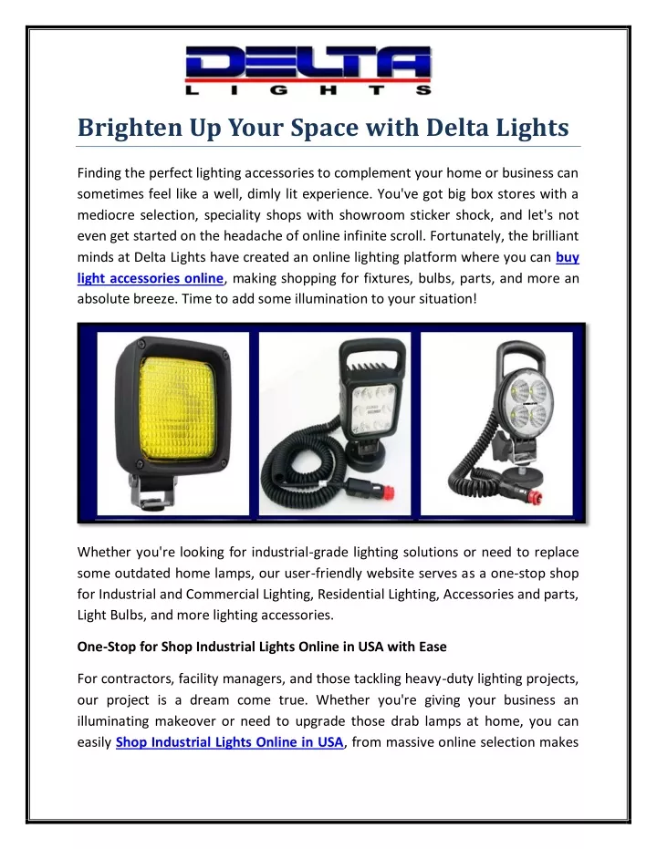 brighten up your space with delta lights