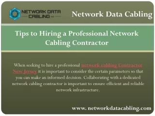 Network installer near me - Network Data Cabling