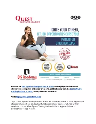 discover the best python training institute
