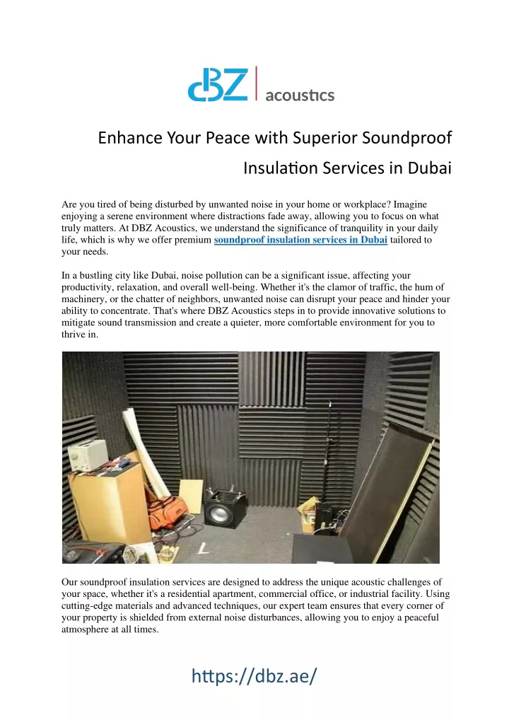 enhance your peace with superior soundproof