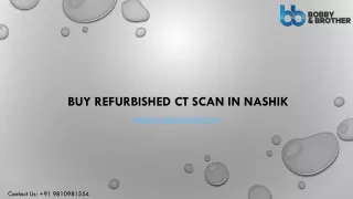 Buy Refurbished CT Scan in Nashik