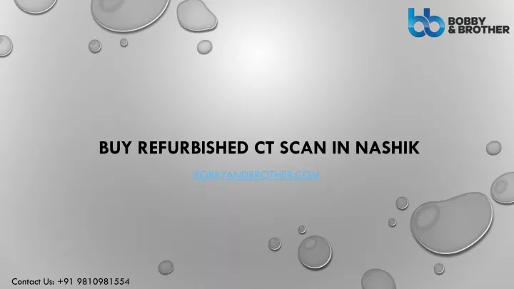 buy refurbished ct scan in nashik