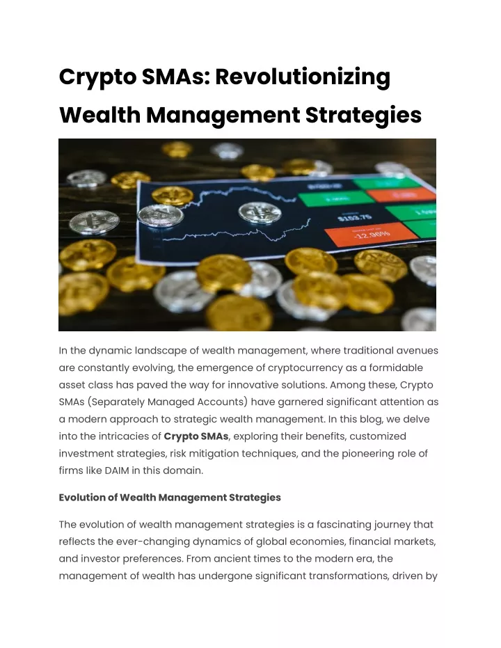crypto smas revolutionizing wealth management