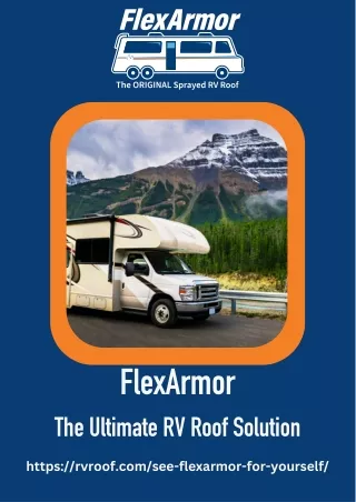 FlexArmor: Reinventing RV Roofing