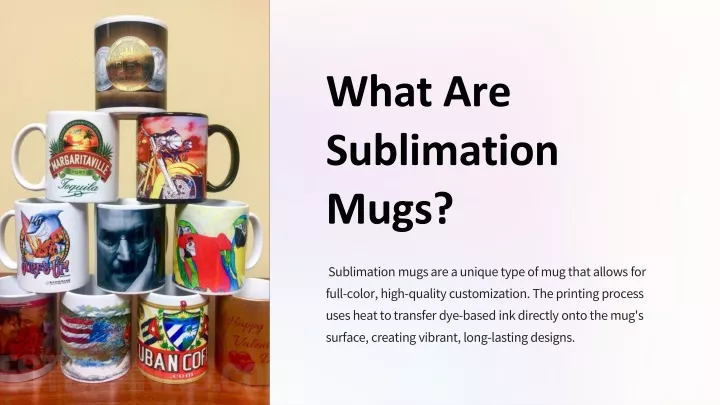 what are sublimation mugs