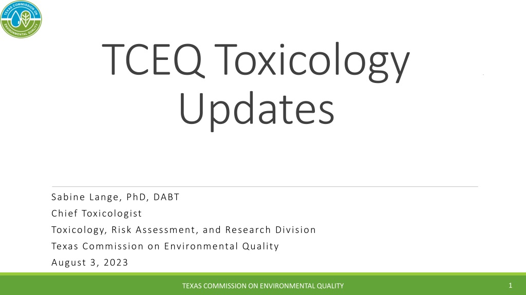 update on pfas toxicity factors and environmental regulations in tex