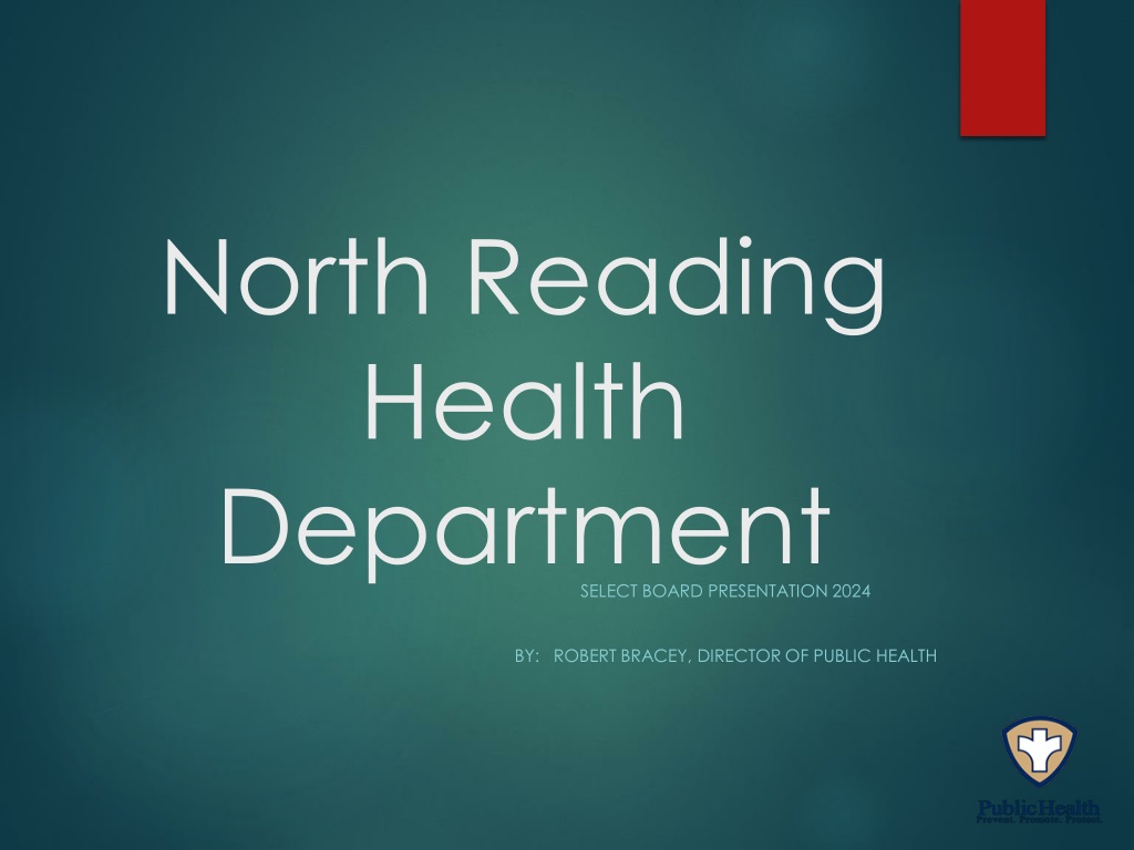 north reading health department board presentation fy25 budget analys