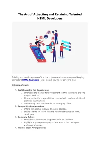 the art of attracting and retaining talented html