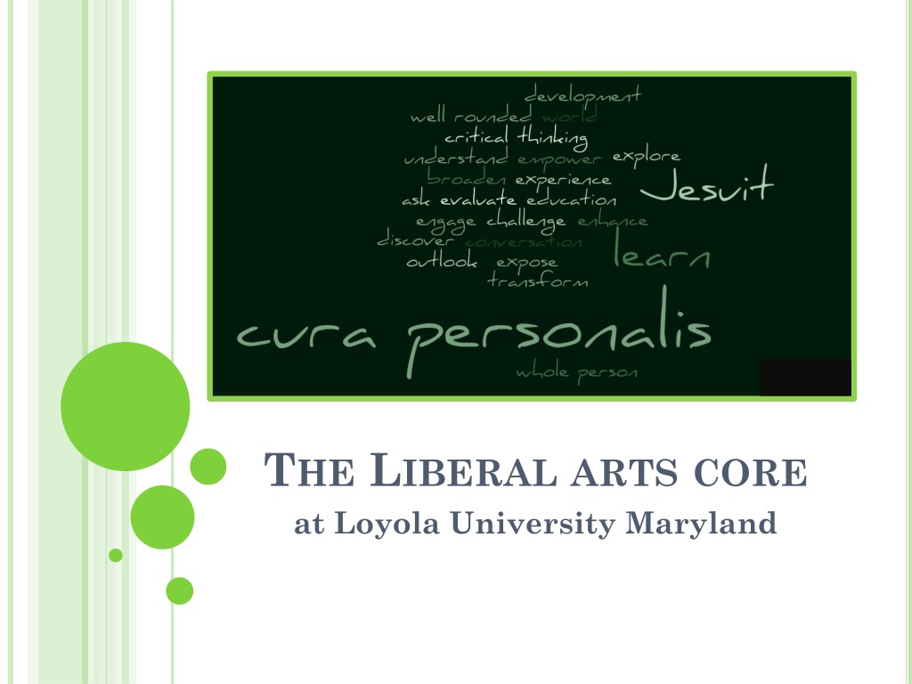 Understanding the Liberal Arts Core at Loyola University Maryland