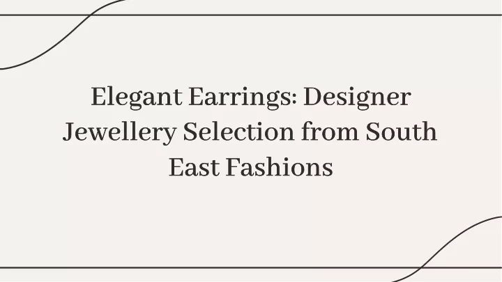 elegant earrings designer jewellery selection