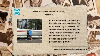 Your Gateway to Water Fun: Used boats for sale in St. Louis, Missouri