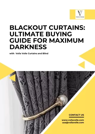 Beyond Style: Discover the Magic of Best Blackout Curtains