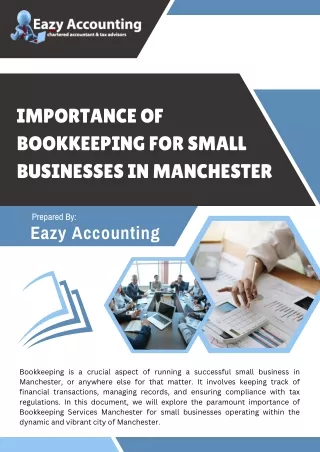 Small Business Success Starts Here: Bookkeeping Services in Manchester