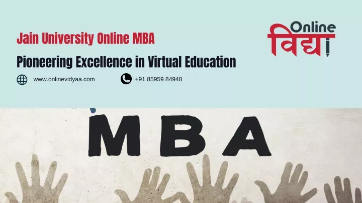 jain university online mba pioneering excellence