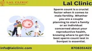 Sperm Count Test In Sonipat