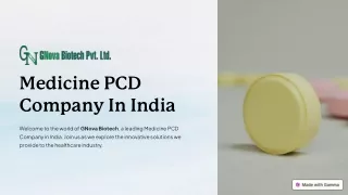 Best Medicine PCD Company in India