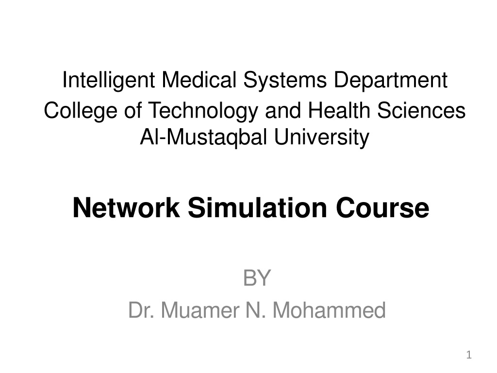 overview of network types in technology and health scienc