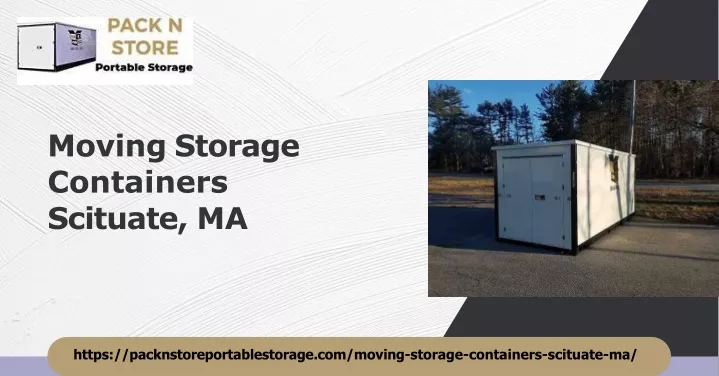 moving storage containers scituate ma