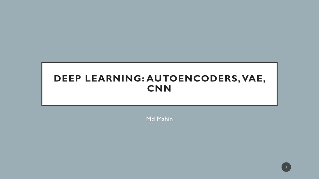 understanding deep learning models autoencoders vae c