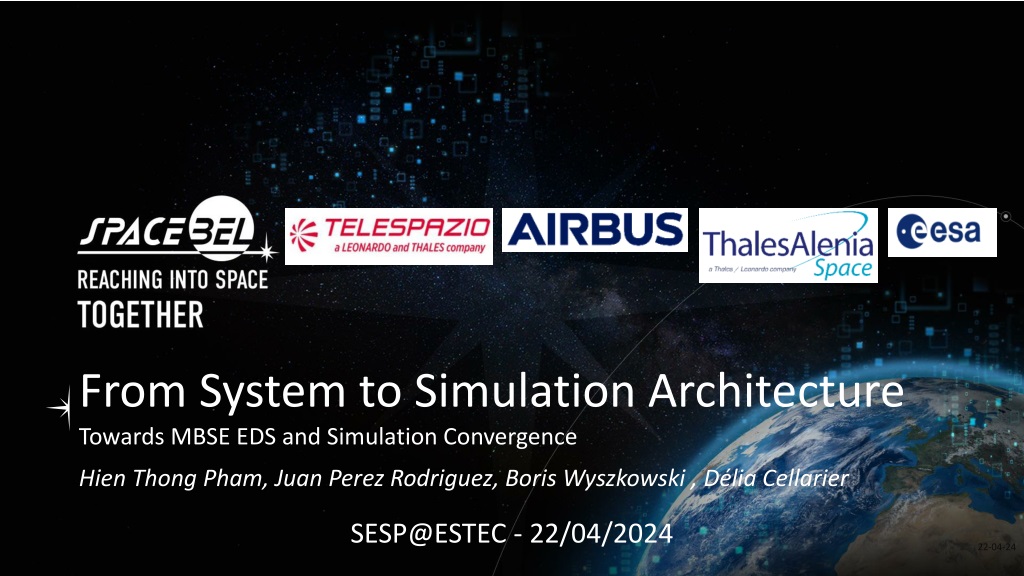 from system to simulation architecture mbse and eds convergence stu