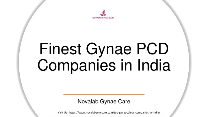 finest gynae pcd companies in india