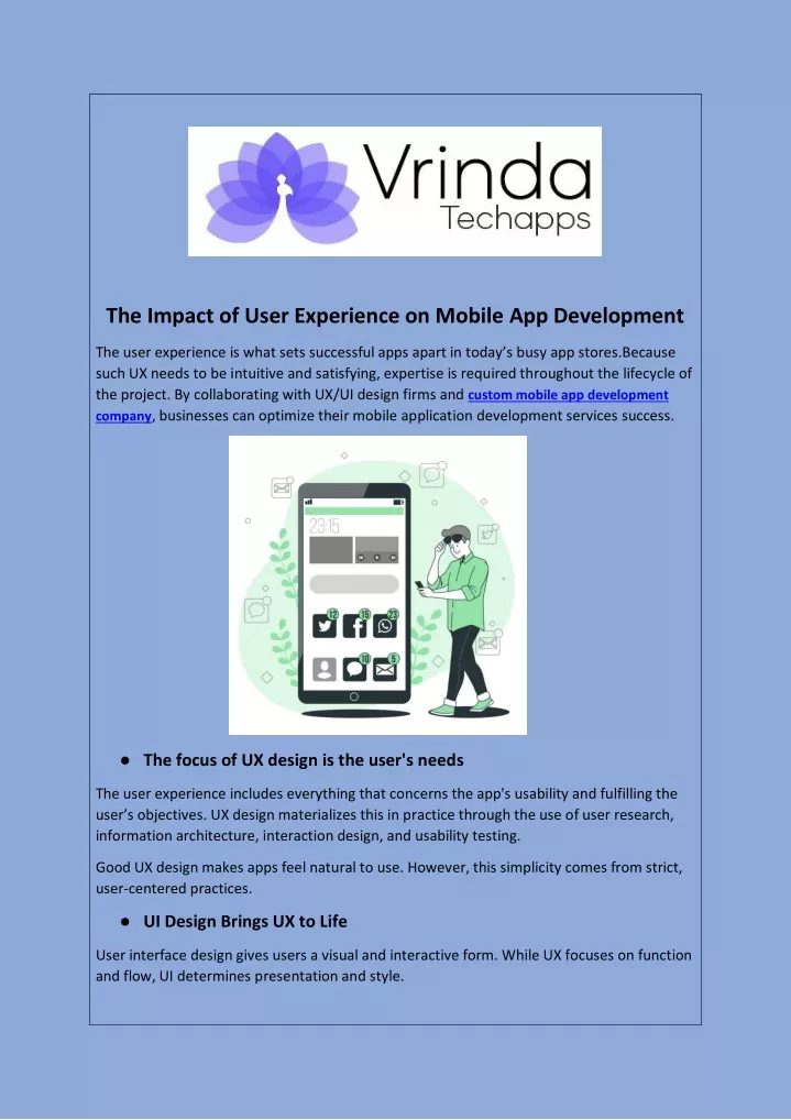 the impact of user experience on mobile