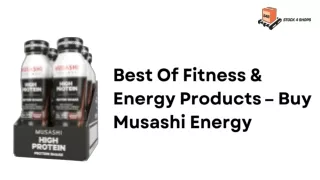 Stock4Shops: trusted wholesaler of  Musashi energy drinks and more products