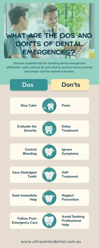 What Are the Dos and Don'ts of Dental Emergencies