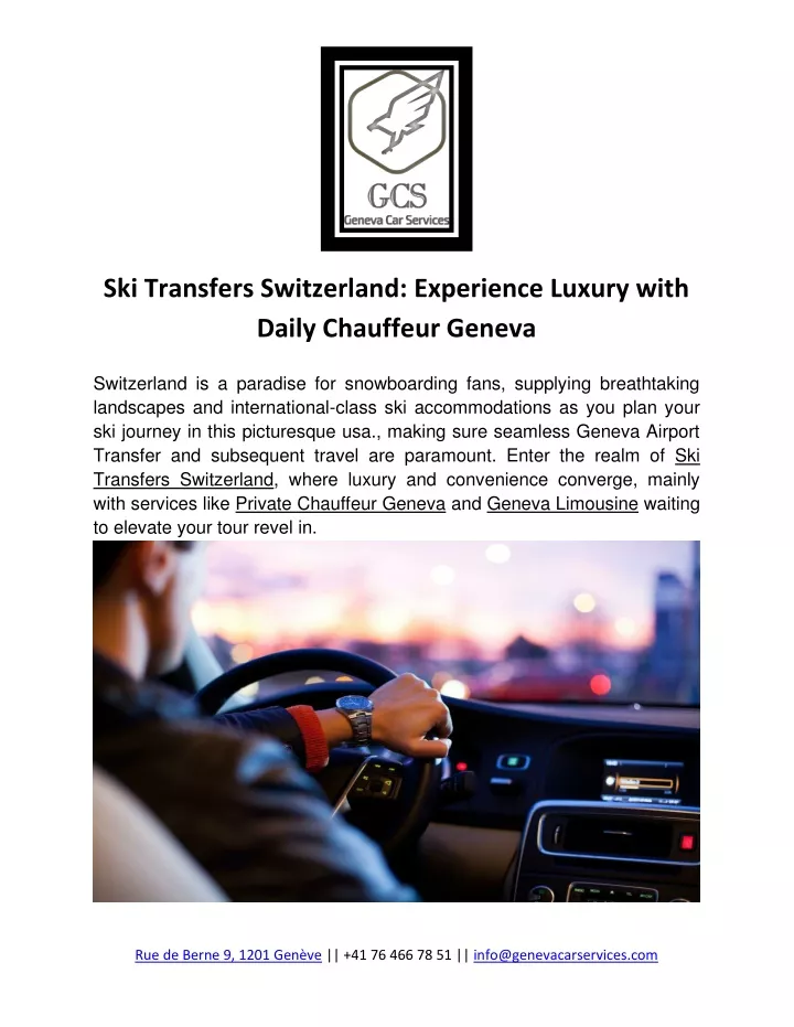 ski transfers switzerland experience luxury with
