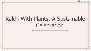 Rakhi With Plants: A Sustainable Celebration