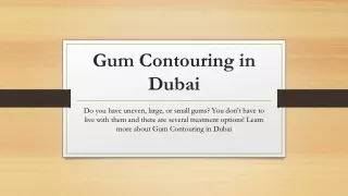 gum contouring in dubai