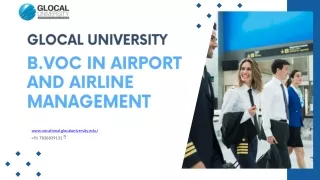 Is B.Voc in Airport and Airline Management Your Choice?