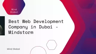 Best Web Development Company in Dubai - Mind Storm
