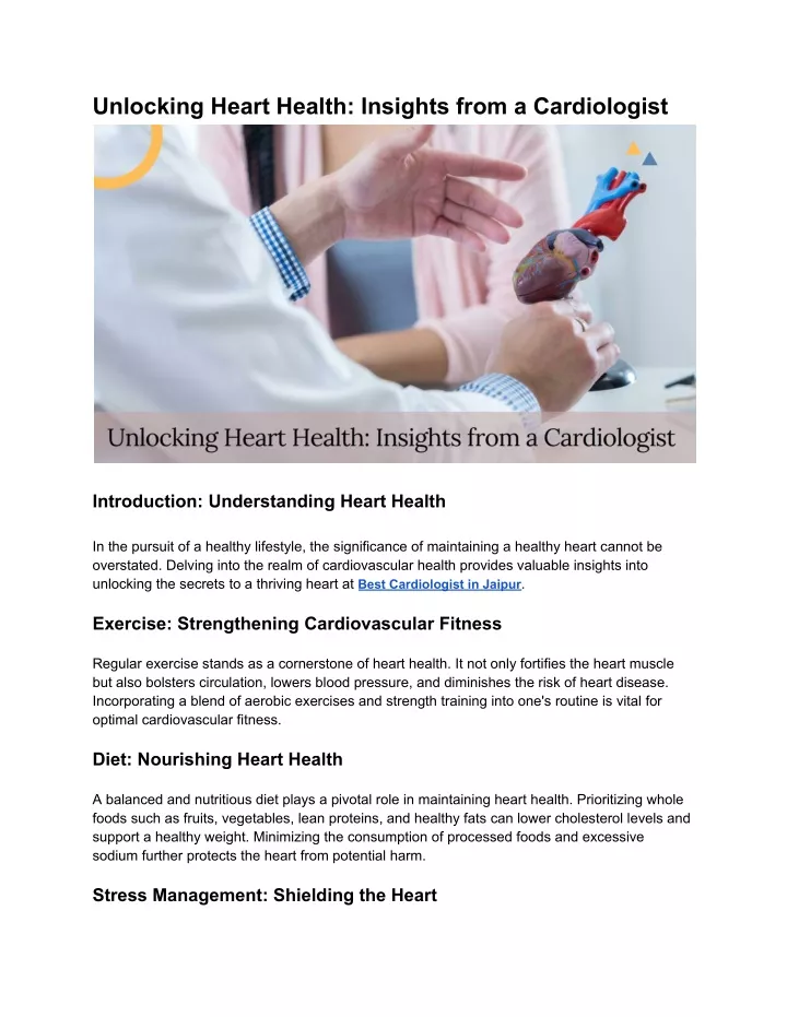 unlocking heart health insights from