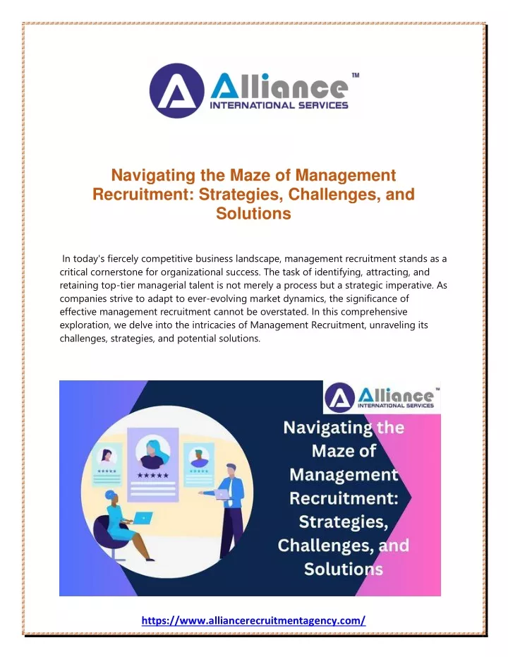navigating the maze of management recruitment