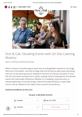 First & Oak_ Elevating Events with On-Site Catering Mastery