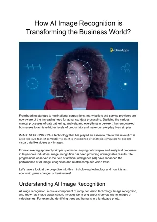 How AI Image Recognition is Transforming the Business World_
