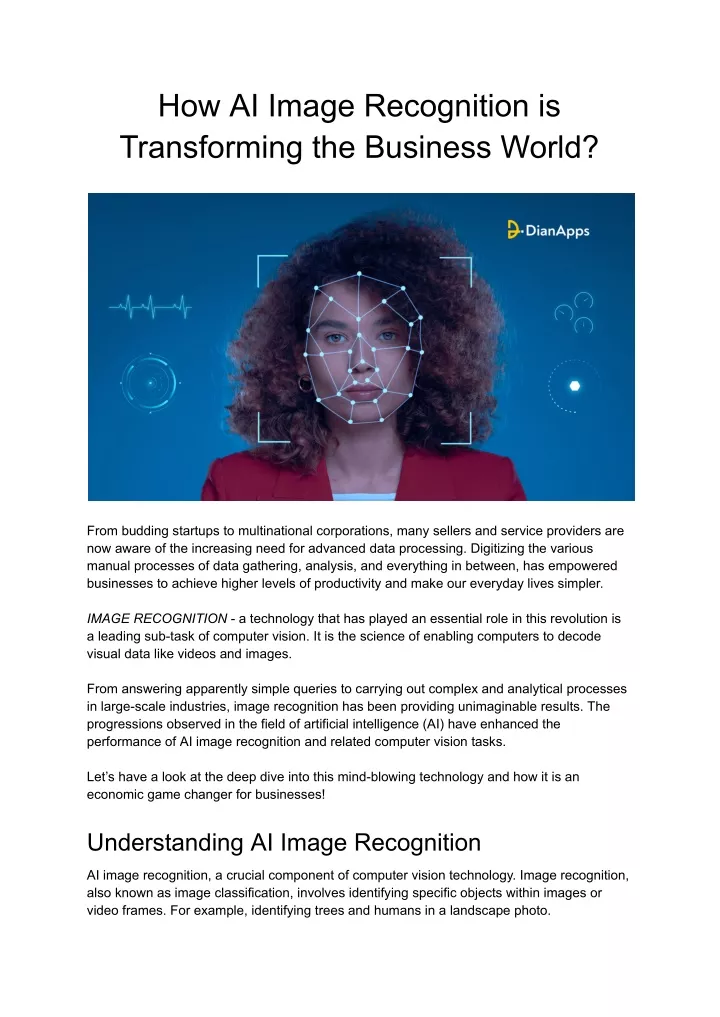 how ai image recognition is transforming