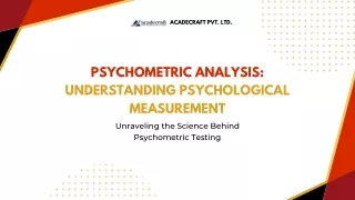 Psychometric Analysis: Understanding Psychological Measurement