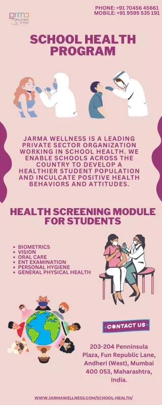 Preventive School Health Program with Jarma Wellness