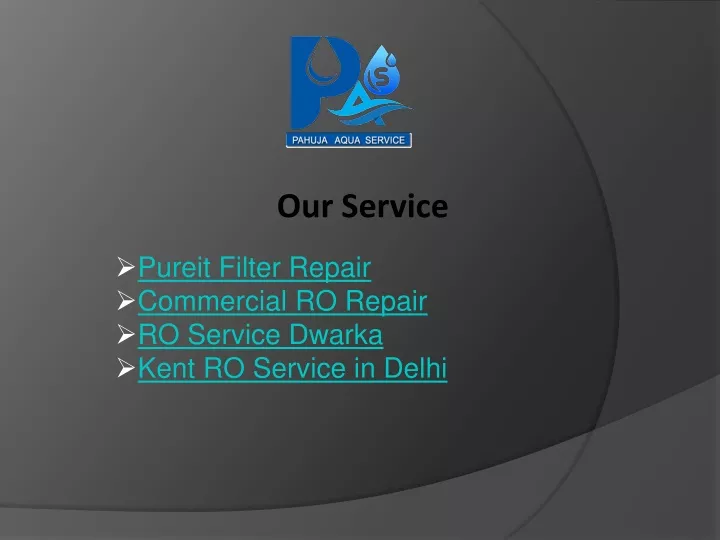 our service